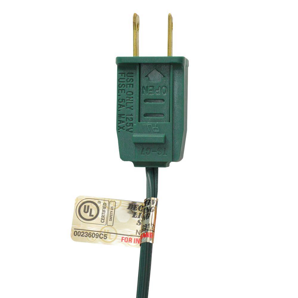 12 in. Set of 25 Transparent Purple C9 Christmas Lights Spacing – Green Wire - Hercitys