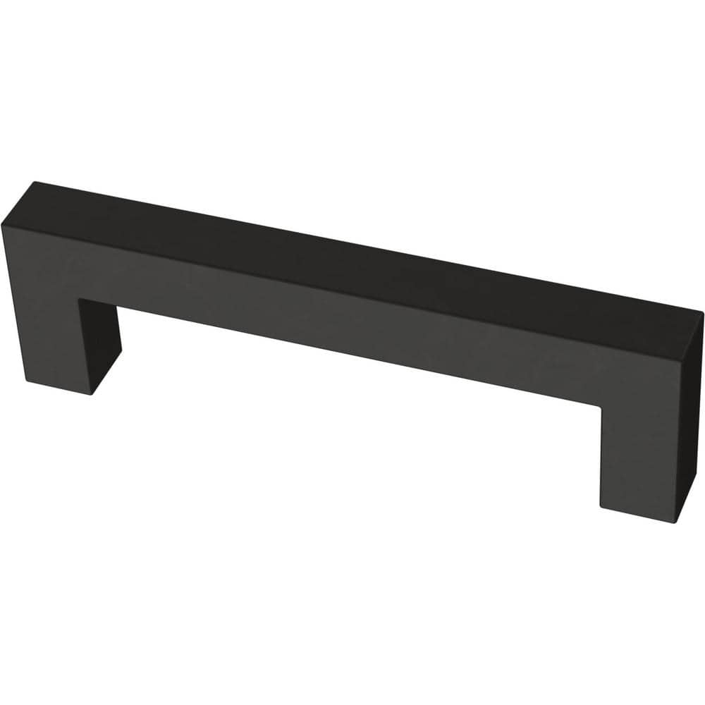 30-Pack Simple Modern Square 3-3/4 in. (96 mm) Modern Matte Black Cabinet Drawer Pulls - Hercitys