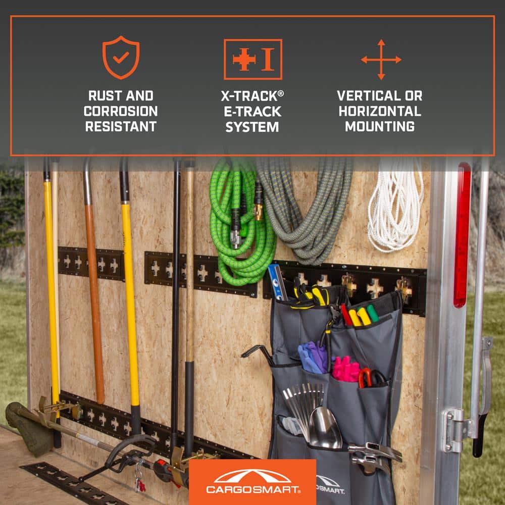 24 in. Matte Black X-Track Rail – 1 pack - Hercitys