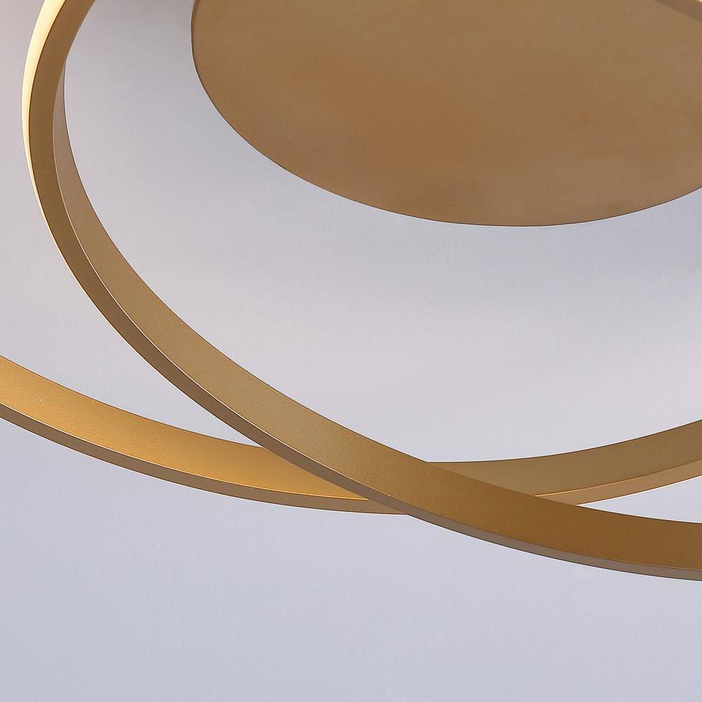 18.1 in. 1-Light Modern Linear LED Flush Mount Ceiling Lighting Fixtures - Hercitys