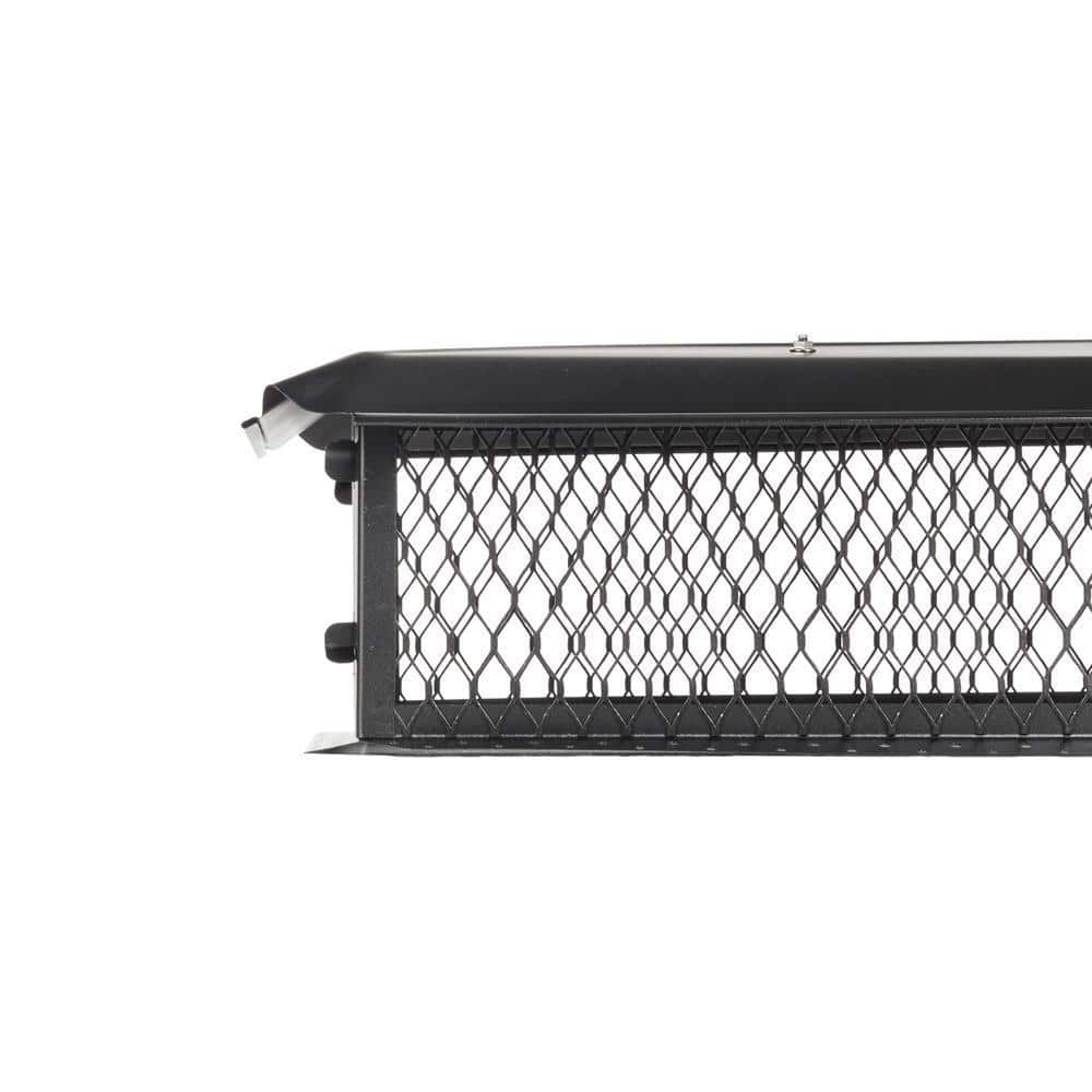 35 in. x 17 in. x 10 in. H Chimney Cap in Black Galvanized Steel - Hercitys