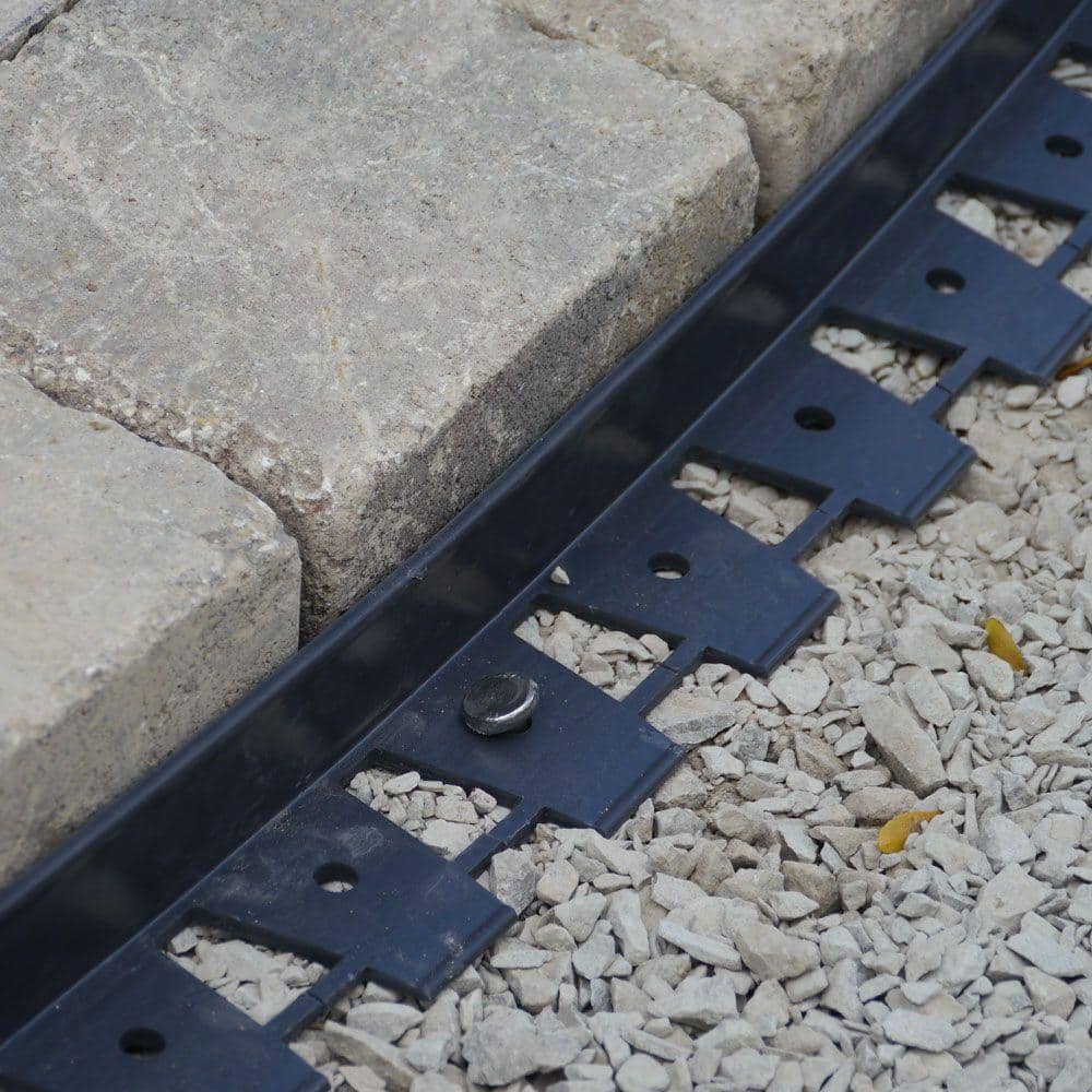 48 ft. Paver Edging Project Kit in Black - Hercitys