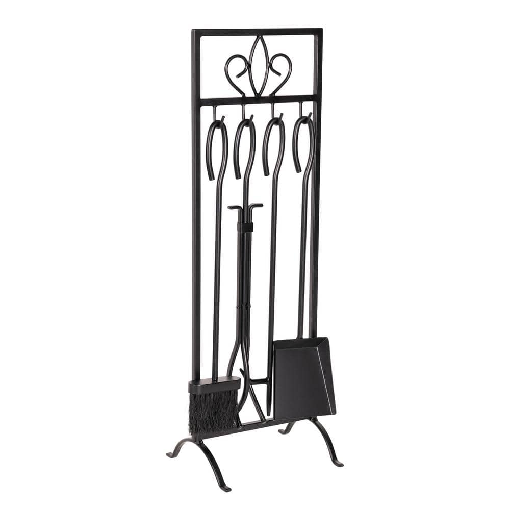 5-Piece Iron Fireplace Tool Set - Hercitys