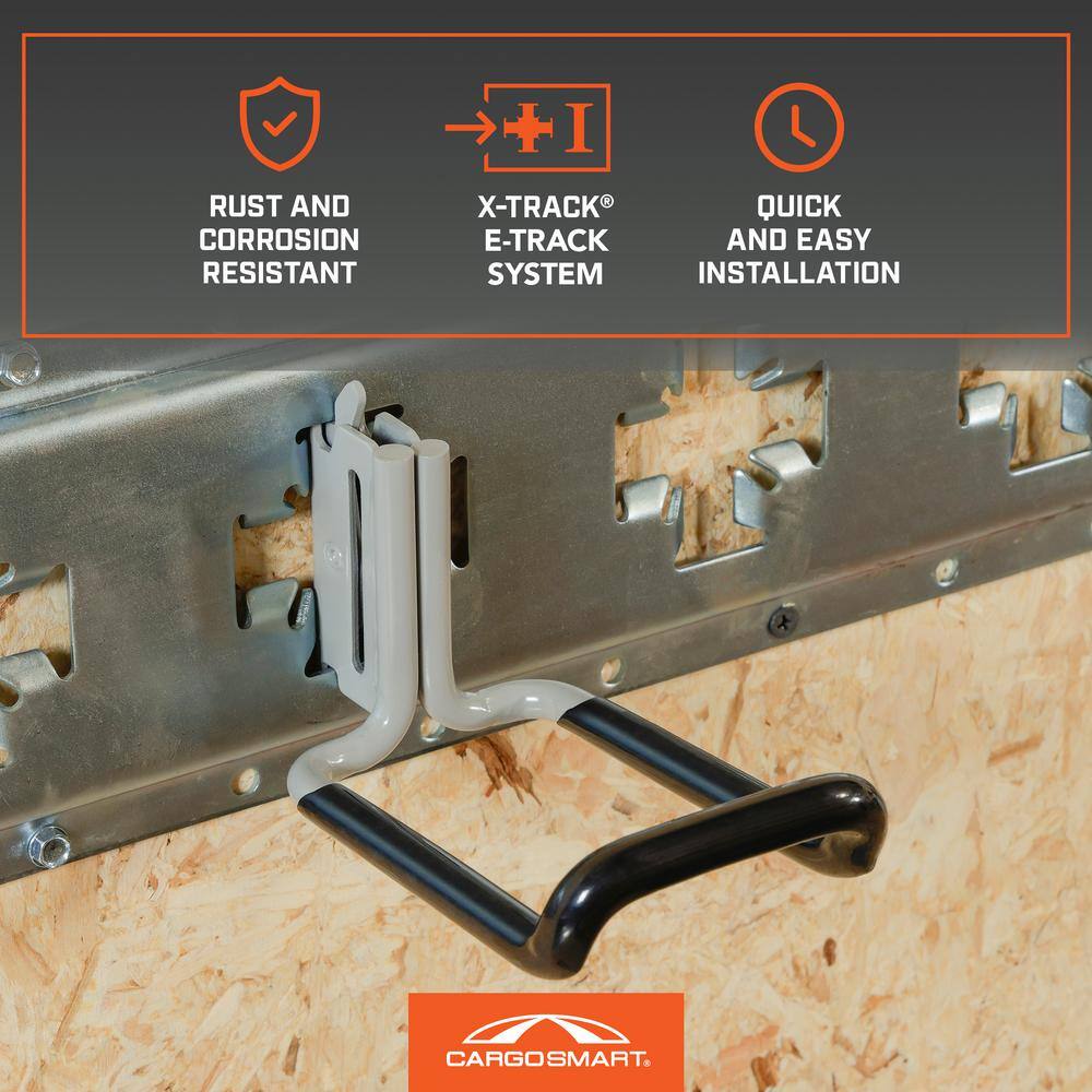 3-1/8 in. W x 3-3/4 in. H Premium Coated Dual Arm Flat Hook - Hercitys