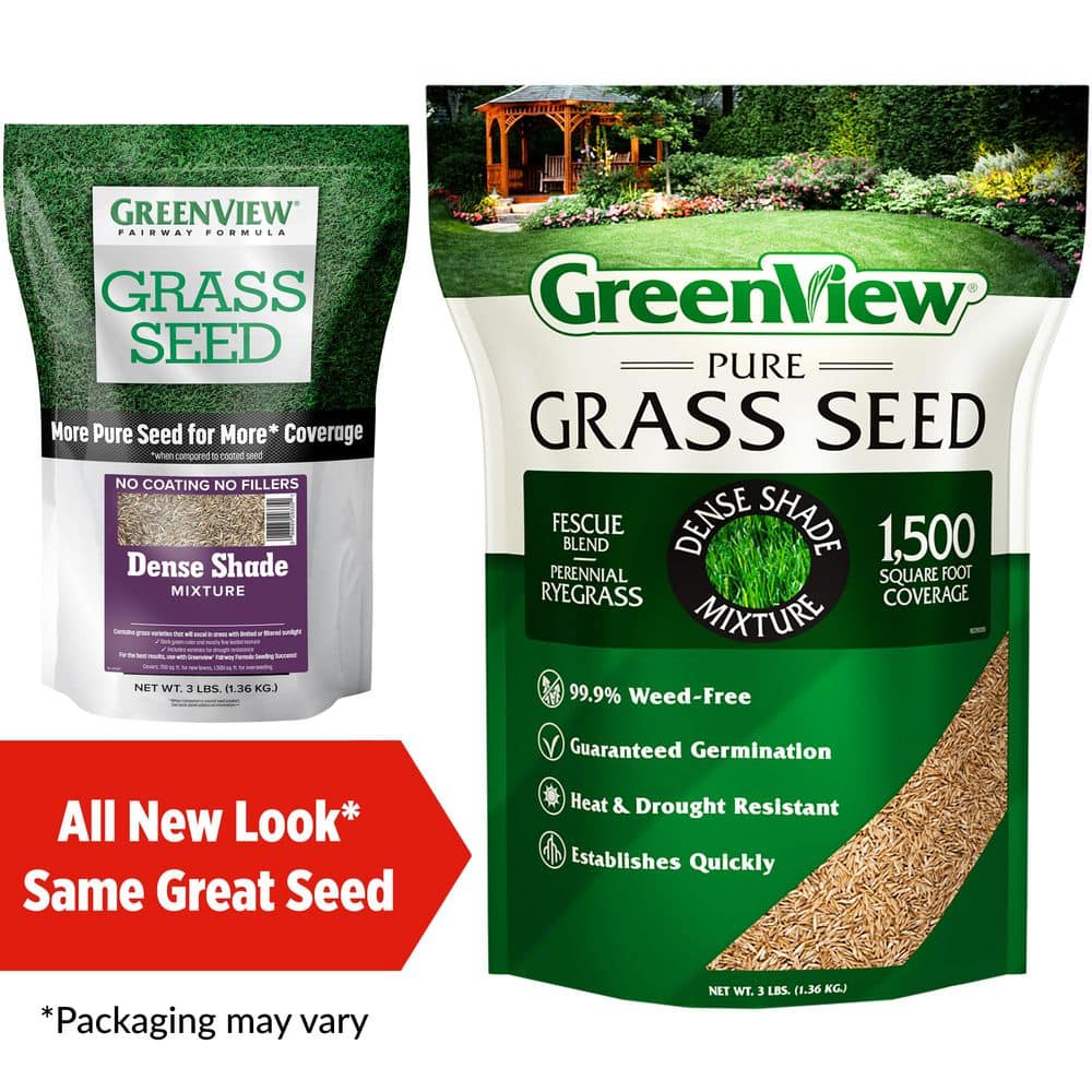 3 lbs. Pure Grass Seed Dense Shade Mixture – Covers up to 1,500 sq. ft. - Hercitys