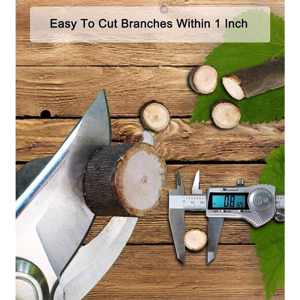 2 in. Pruning Shears 1 in. Cutting Capacity, Black Professional Bypass - Hercitys