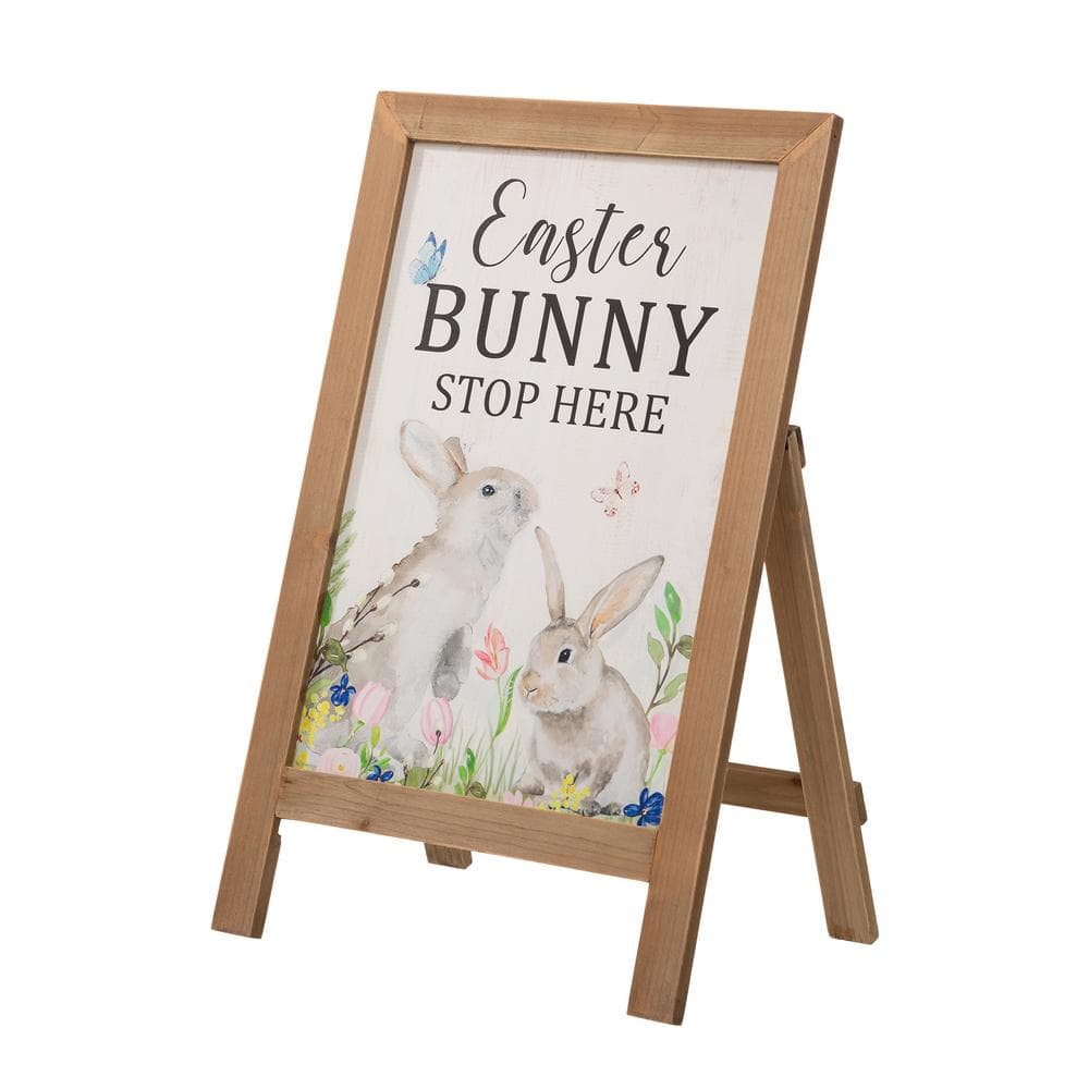 24 in. H Wooden Easter Porch Sign/Standing Decor - Hercitys