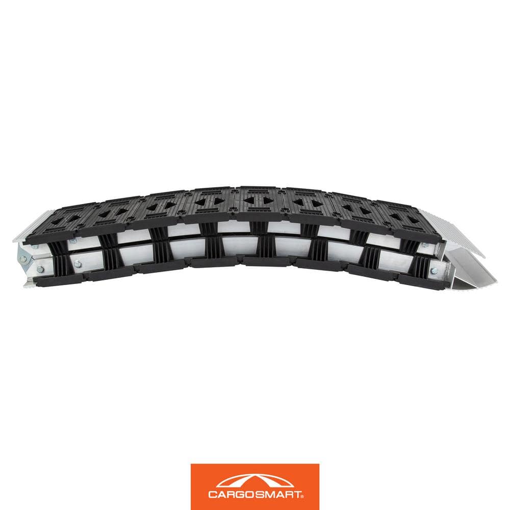 12 in. W x 90 in. L 750 lb. Capacity Hybrid S-Curve Centerfold Truck Loading Ramp (Includes 1 Ramp) - Hercitys