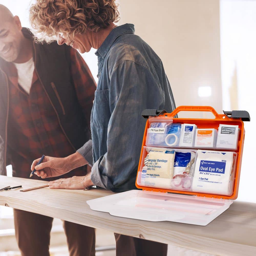 328-Piece ANSI Plastic First Aid Kit - Hercitys