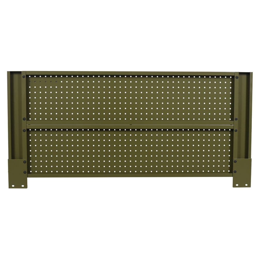 46 in. Gloss Army Green Steel Pegboard Attachment - Hercitys
