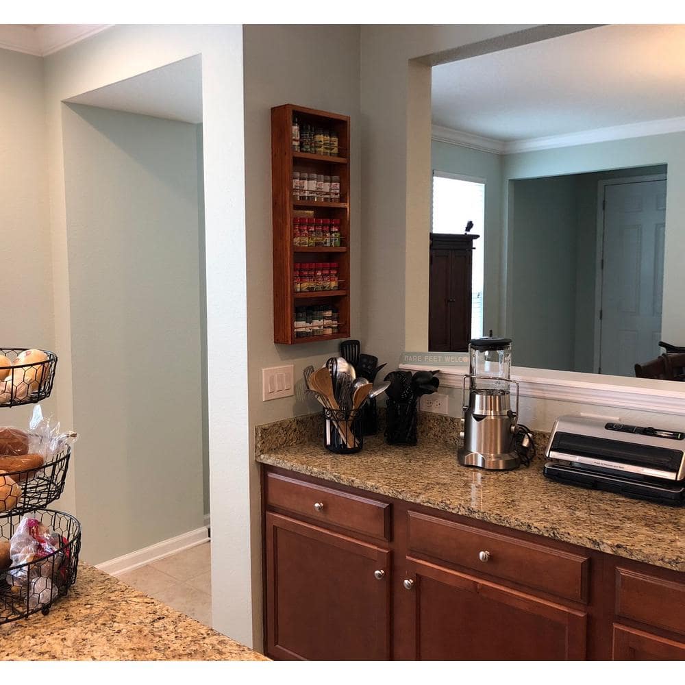 3.5 in. x 11 in. x 35 in. Malibu Unfinished Wood Spice Rack - Hercitys