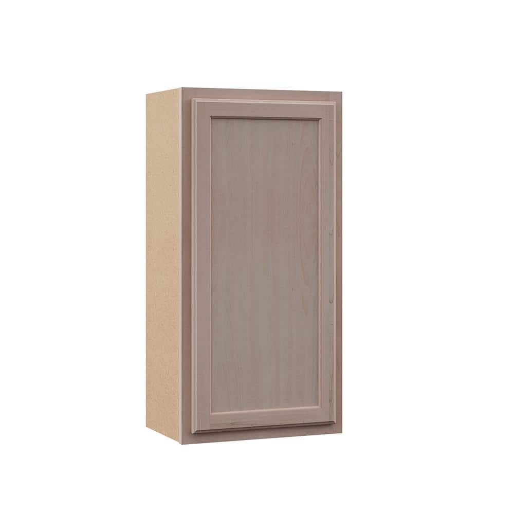 18 in. W x 12 in. D x 36 in. H Assembled Wall Kitchen Cabinet in Unfinished with Recessed Panel - Hercitys