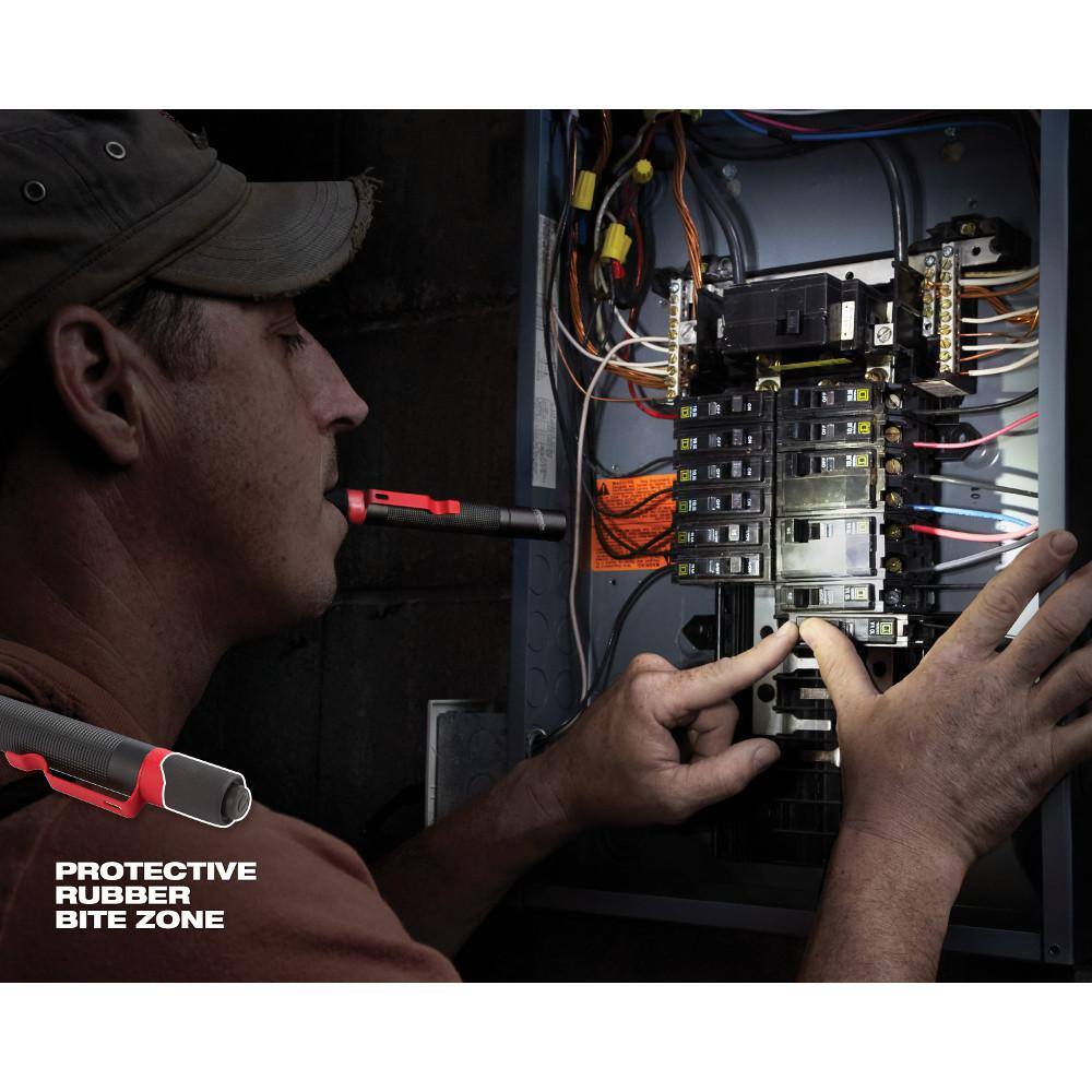 100 Lumens Aluminum Pen Light with Clip (2-Pack) - Hercitys