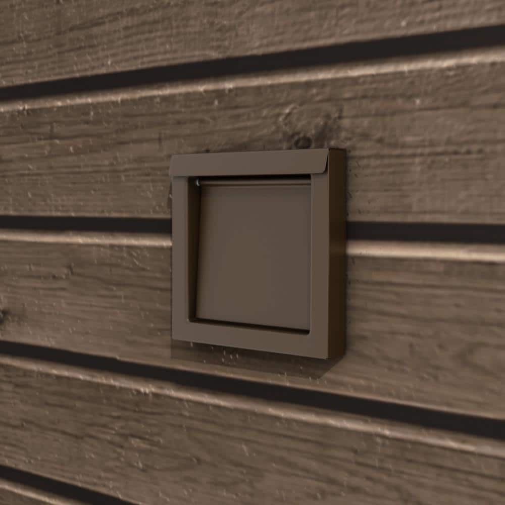 4 in. Powder Coated Steel Brown Dryer Vent - Hercitys