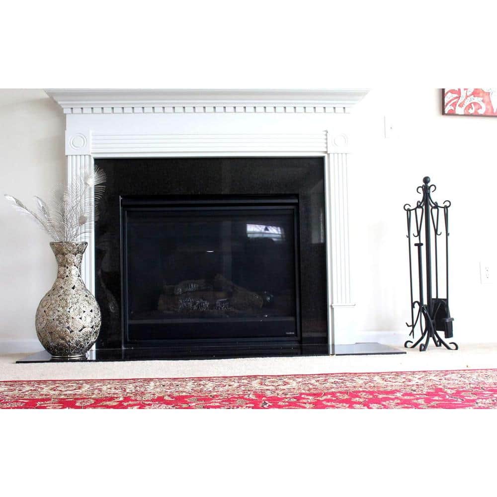 5-Pieces Ashman Fireplace Iron Standing Tools Set with Heavy Crook Handles - Hercitys