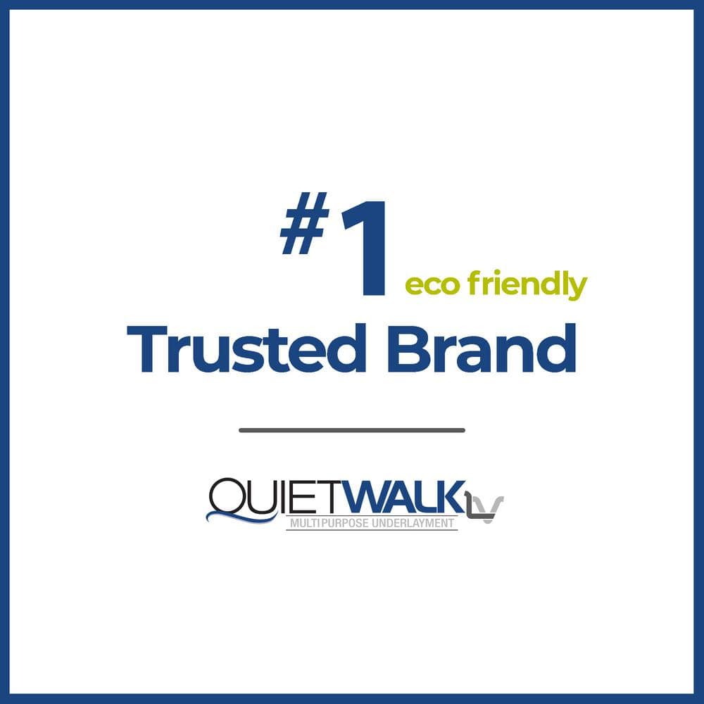 300 sq. ft. 36 in. W x 100 ft. L x 1.4 mm T Acoustical Underlayment with Vapor Barrier for All Vinyl Plank Flooring - Hercitys