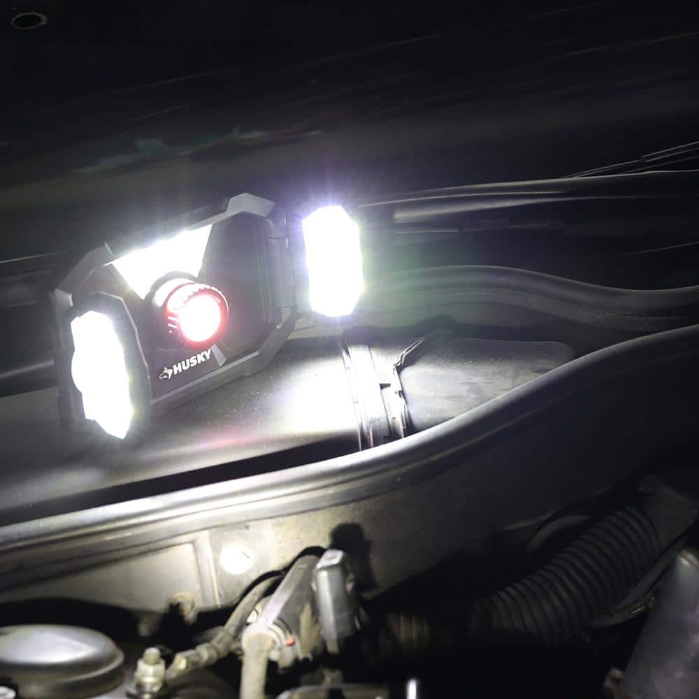 2000-Lumens LED Dual Panel Focusing Rechargeable Utility Light (2-Pack) - Hercitys