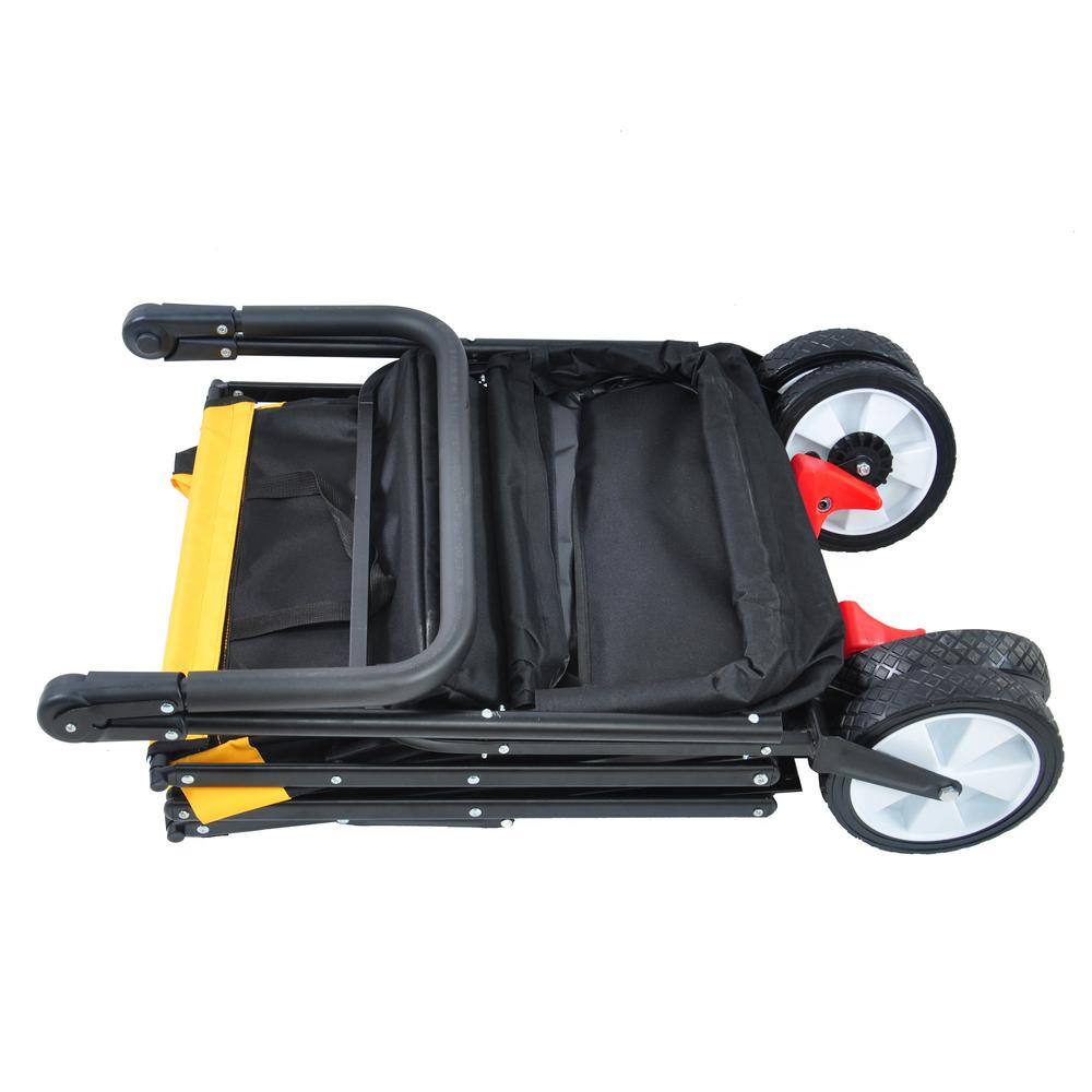 3 cu. ft. Steel Garden Cart, Black - Hercitys