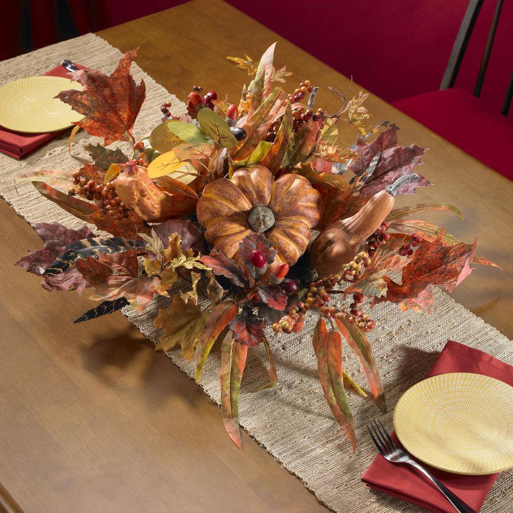 26 in. Harvest Artificial Foliage Centerpiece - Hercitys