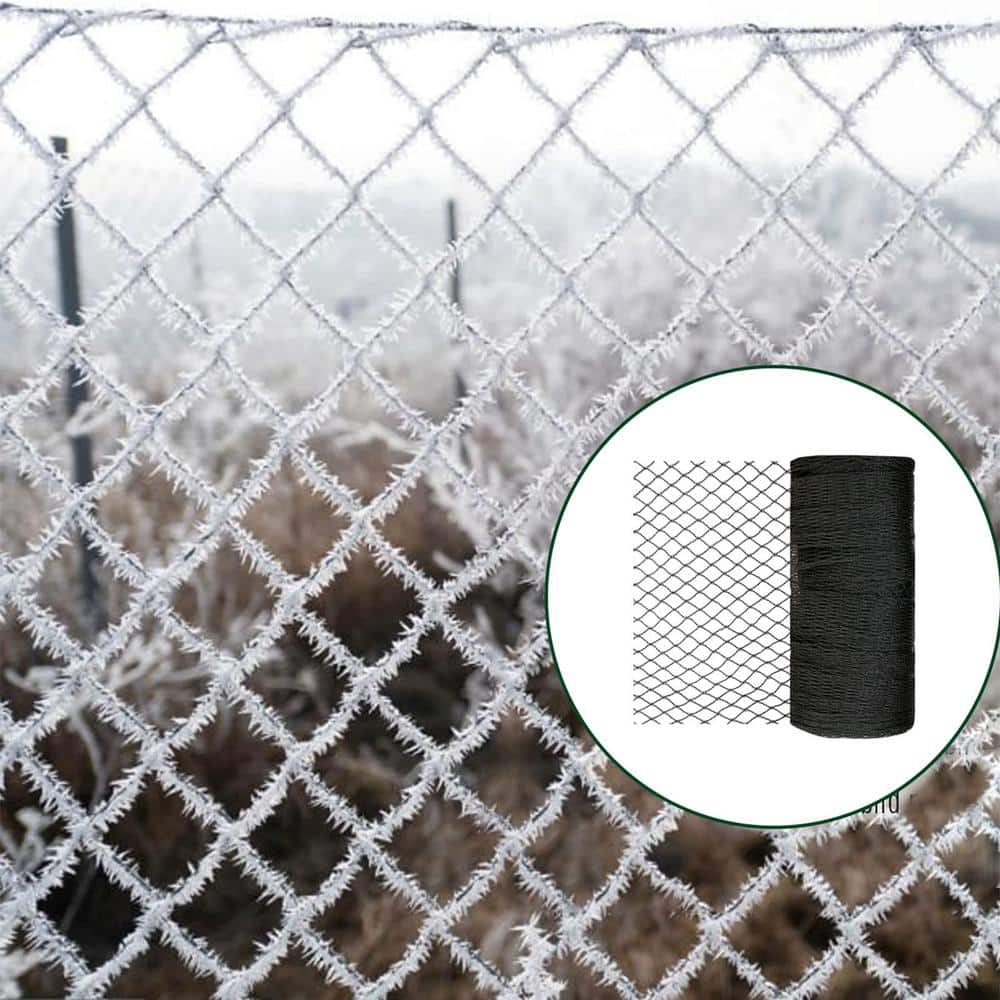 20 ft. x 30 ft. Outdoor Black Garden 1/2 in. Woven Mesh Bird Deer Netting for Plants Protection, Pond Netting for Leaves - Hercitys