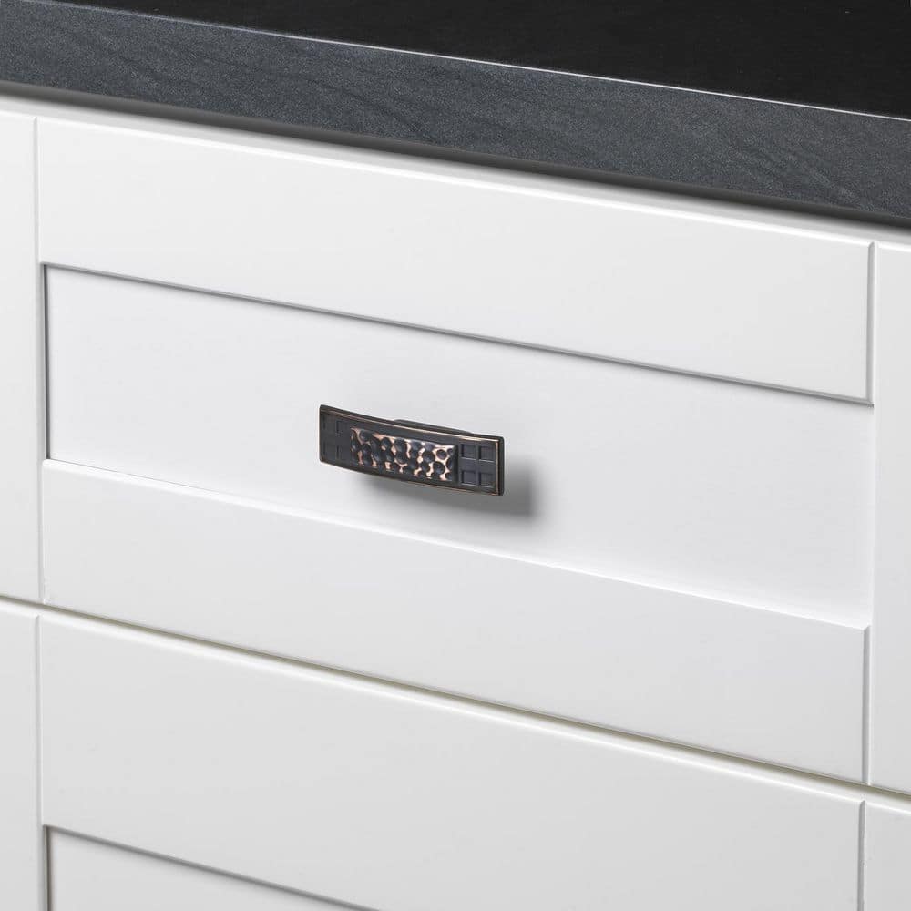 2-1/2 in. Oil Rubbed Bronze Hammered Mission Style Cabinet Knob (10-Pack) - Hercitys