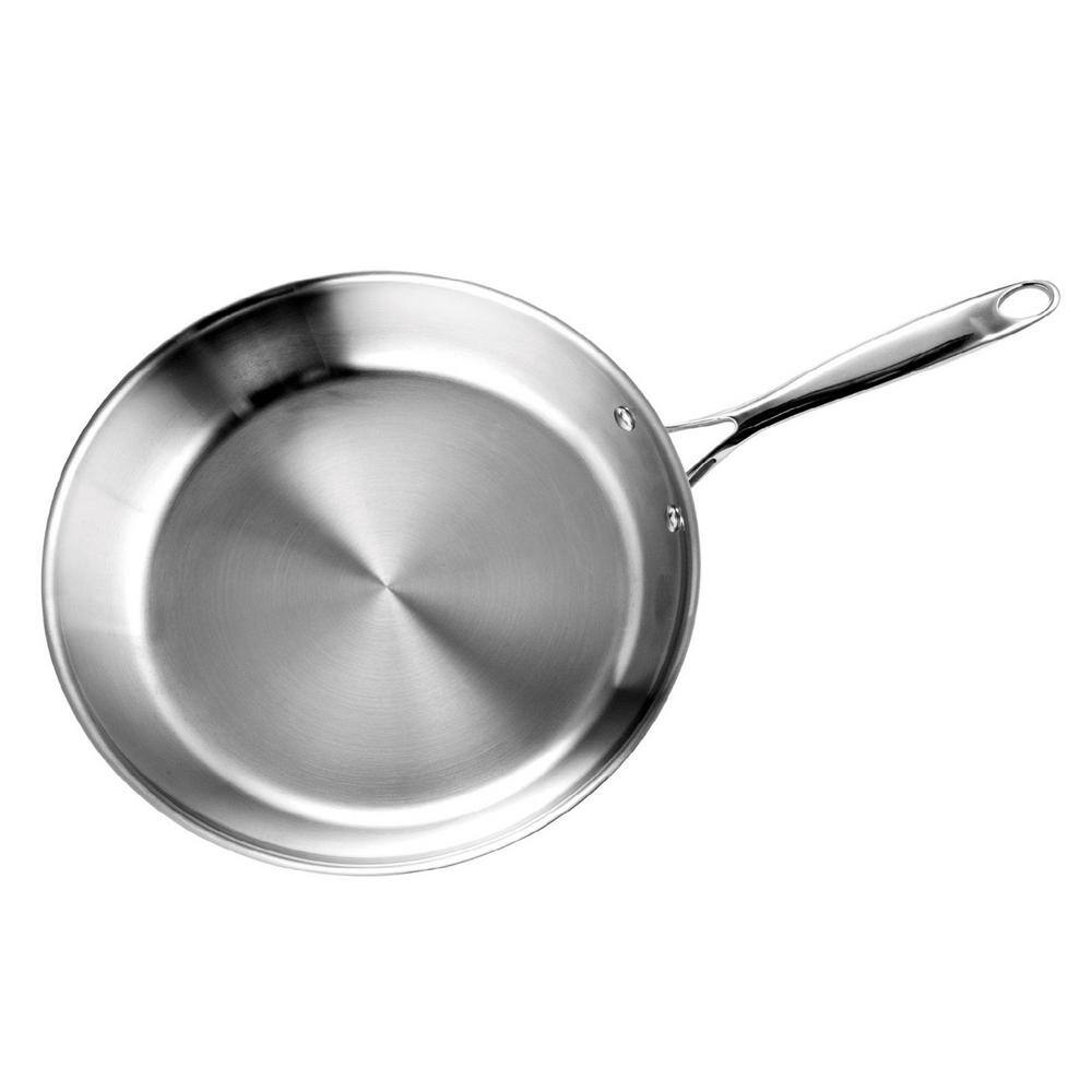 10 in. Multi-Ply Clad Stainless Steel Frying Pan - Hercitys