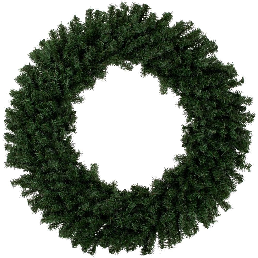 48 in. Canadian Pine Artificial Christmas Wreath-Unlit - Hercitys