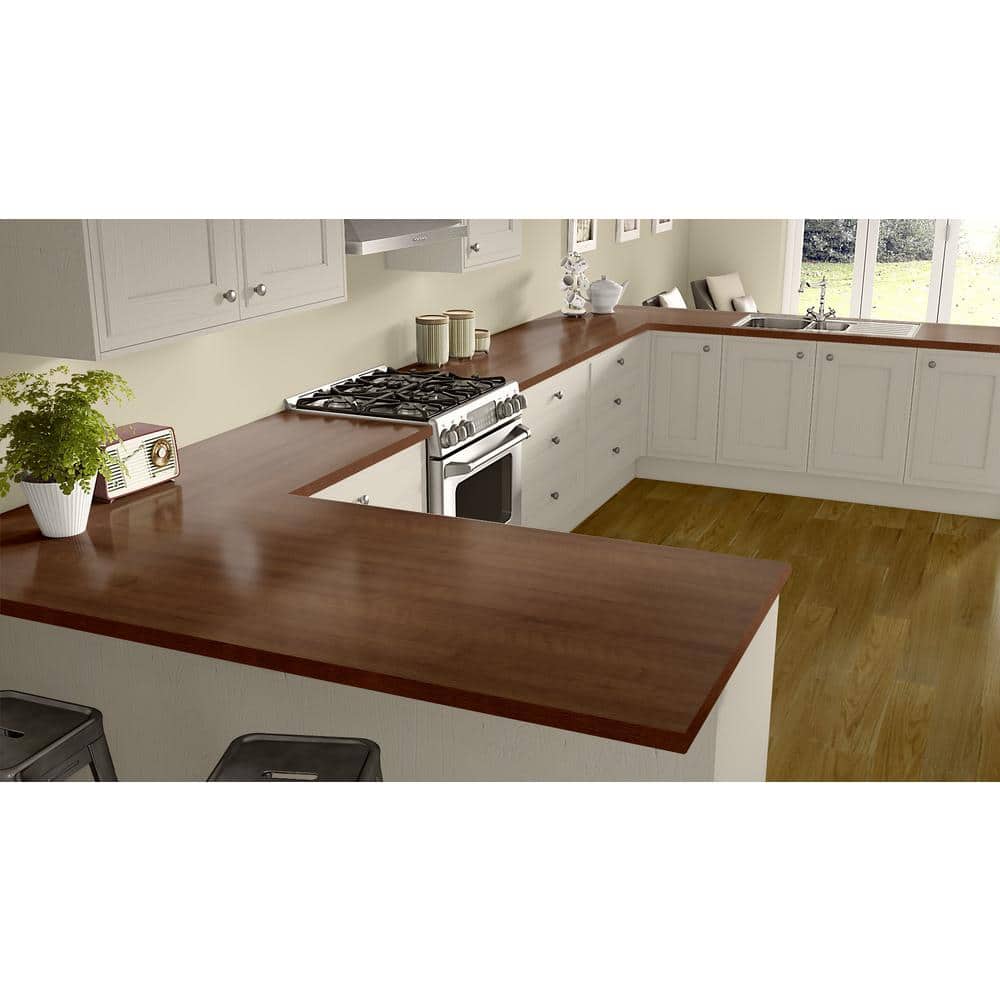 4 ft. x 8 ft. Laminate Sheet in Amber Cherry with Premium FineGrain Finish - Hercitys