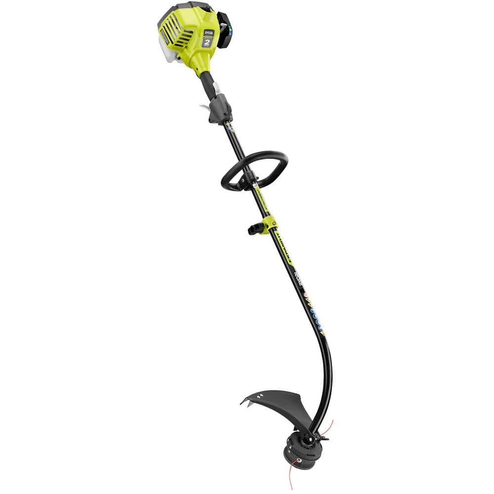 25 cc 2-Stroke Attachment Capable Full Crank Curved Shaft Gas String Trimmer - Hercitys
