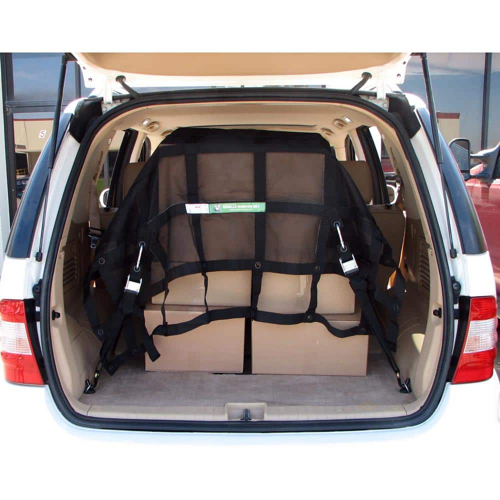 4.75 ft. x 5.25 ft. Heavy-Duty Cargo Net, Integrated Mesh, Adjustable, Load Certified, 4 Straps and Bag Included - Hercitys
