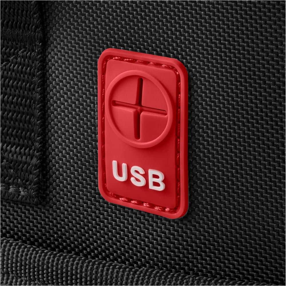 16 in. Large Mouth Tool Bag with Parts Bin Zone - Hercitys