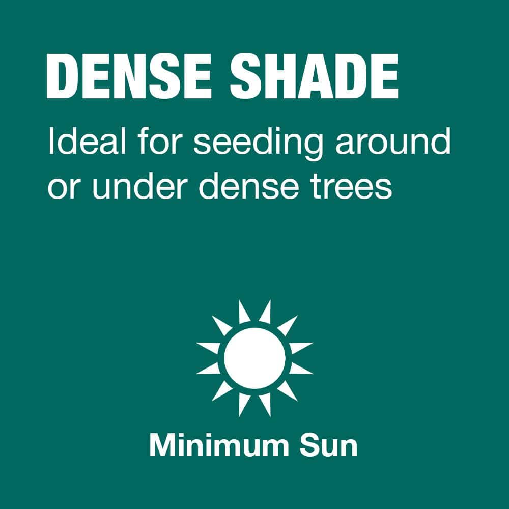 3 lbs. Dense Shade Grass Seed Mix with Water Saver Seed Coating - Hercitys