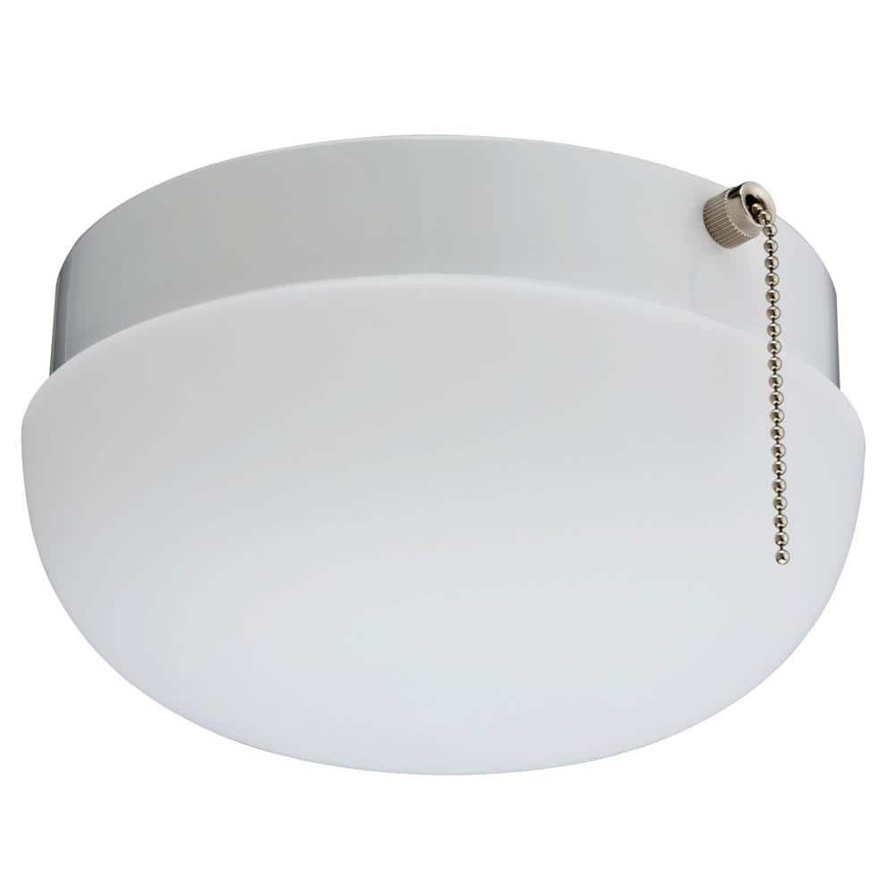1-Light White Round Closet Flush Mount - Hercitys