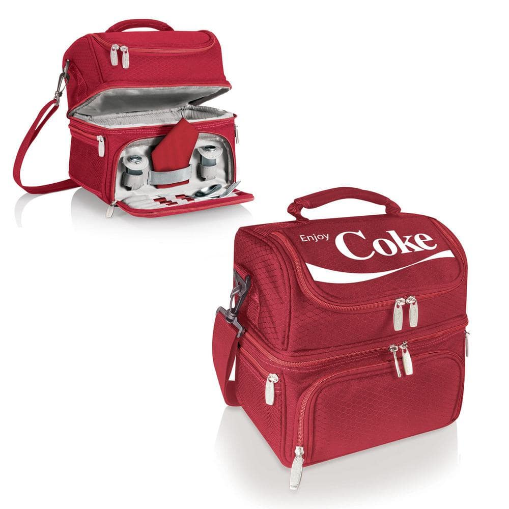 3 Qt. 8-Can Coca-Cola Pranzo Lunch Tote Cooler in Red - Hercitys