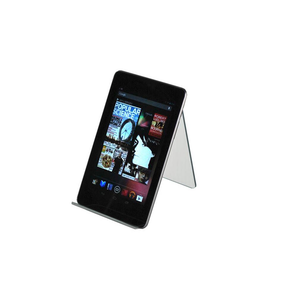 3.5 in. W x 7.5 in. D x 6.5 in. H Clear Acrylic Easel Counter Display (10-Pack) - Hercitys