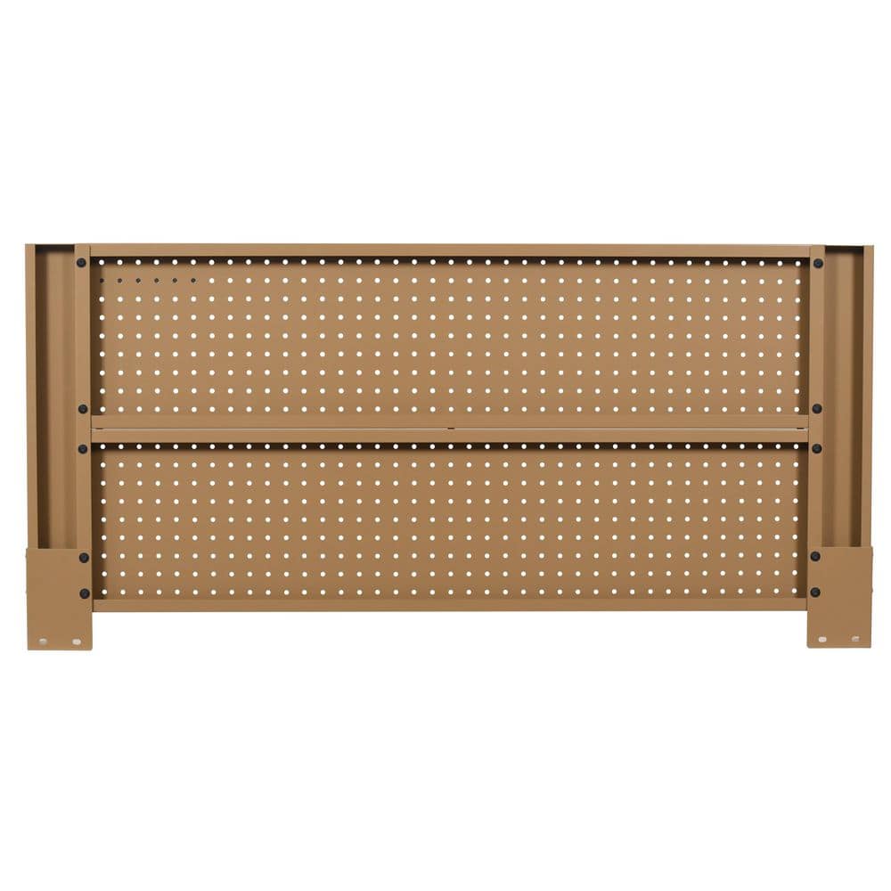 46 in. Gloss Tan Steel Pegboard Attachment - Hercitys