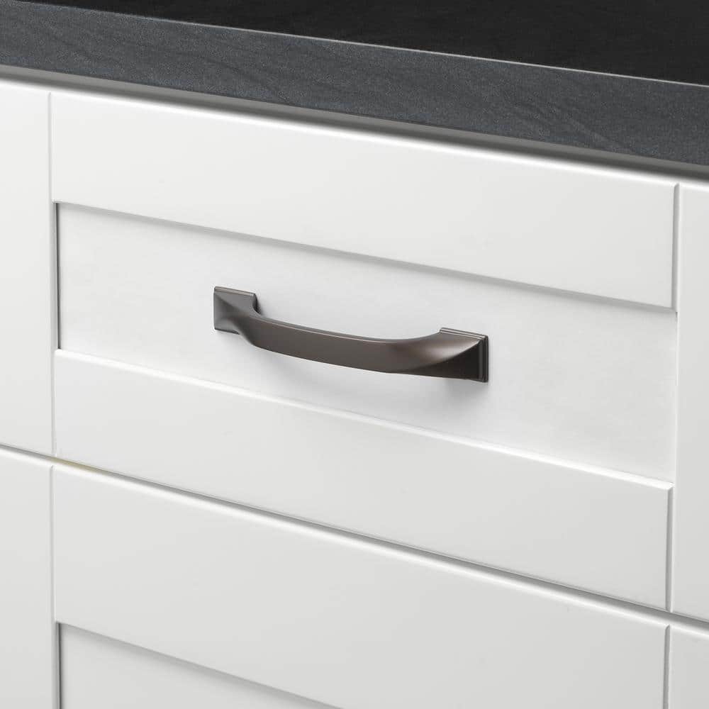 3-3/4 in. (96 mm) Center-to-Center Graphite Twisted Arch Bar Pull (10-Pack ) - Hercitys