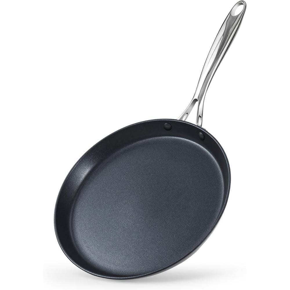 10.5 in. Hard Anodized Aluminum Nonstick Griddle Crepe Pan - Hercitys