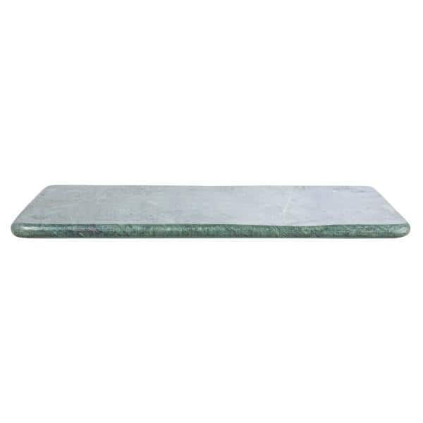 15 in. Rectangular Green Marble Serving Board - Hercitys