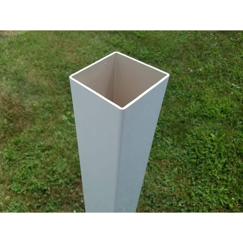 42 in. x 4 in. Vinyl Mailbox Post Sleeve, White - Hercitys