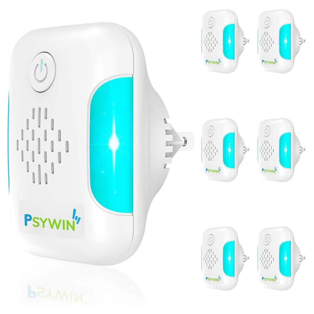 3-5-Watt Ultrasonic Pest Repeller for Roach, Rodent, Bugs, Mosquito, Mice, Spider, Ant with 2-Mode Switching (6-Pack) - Hercitys