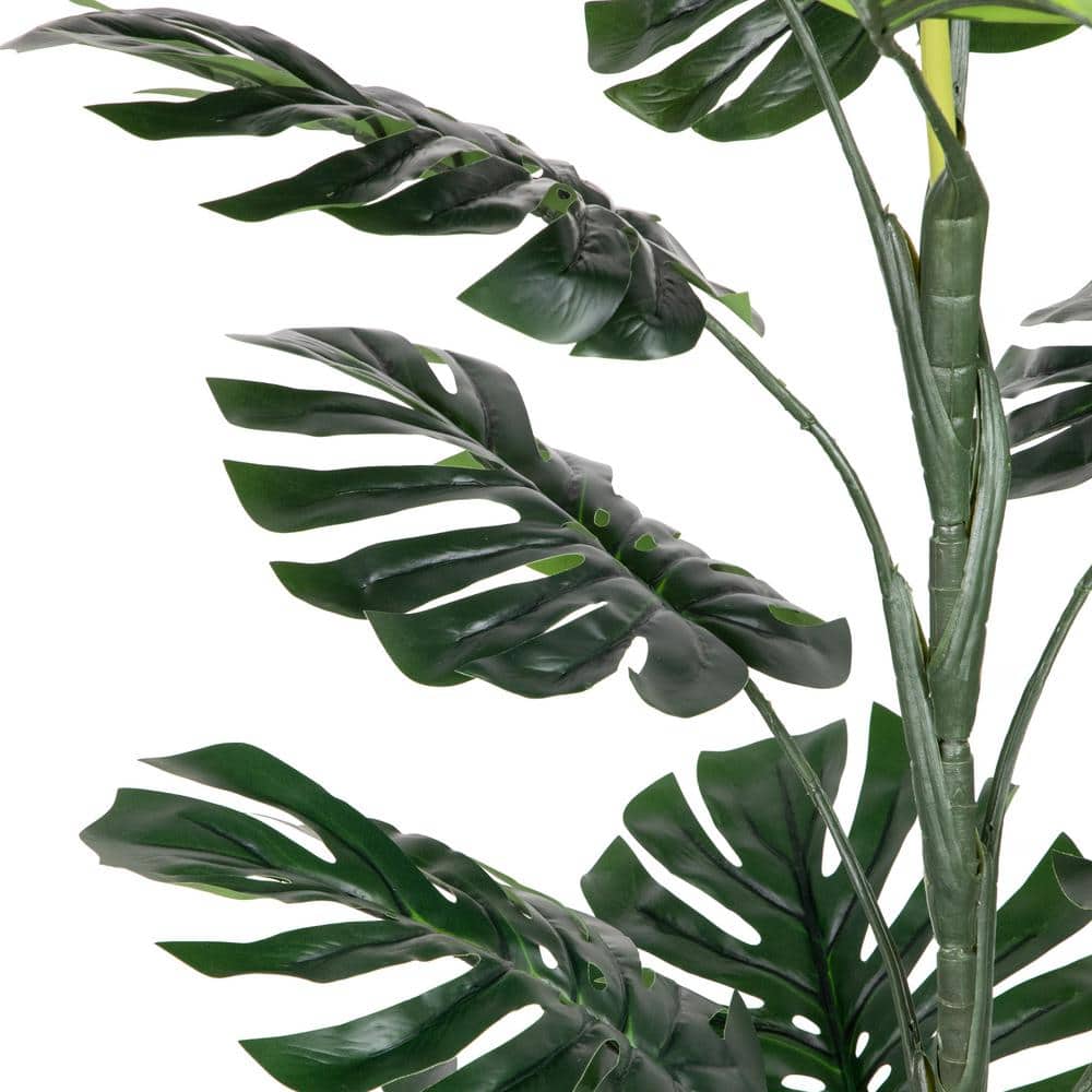 50 in. Potted Green Artificial Monstera Plant - Hercitys
