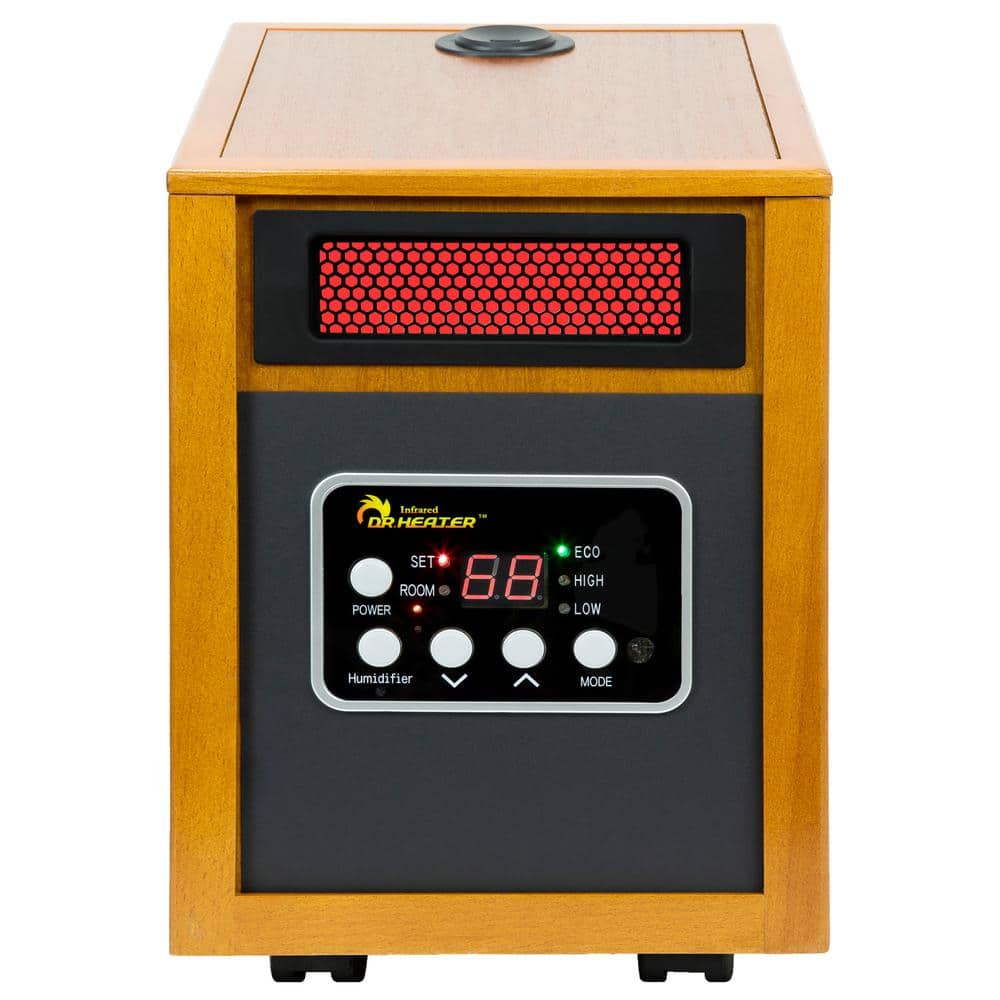 1500-Watt Infrared Portable Space Heater with Humidifier and Dual Heating System - Hercitys