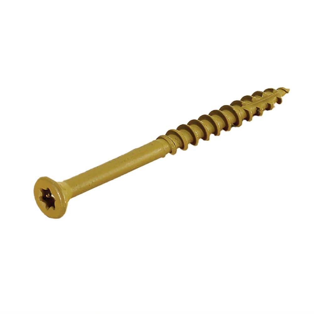 #9 x 3 in. Star Flat Head Outdoor Deck Screw (2000 Pack) - Hercitys