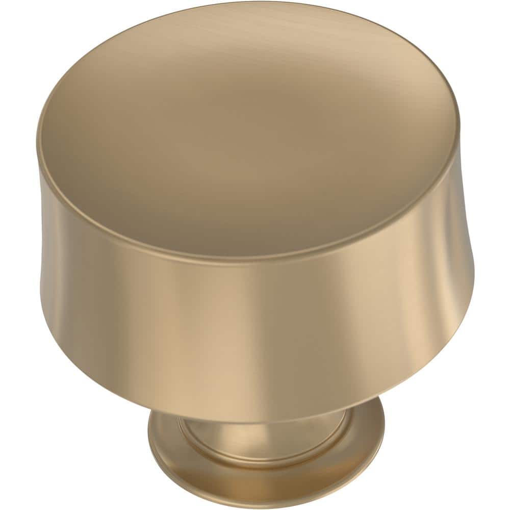 (25-Pack) Drum 1-1/4 in. (32 mm) Modern Champagne Bronze Round Cabinet Knobs - Hercitys