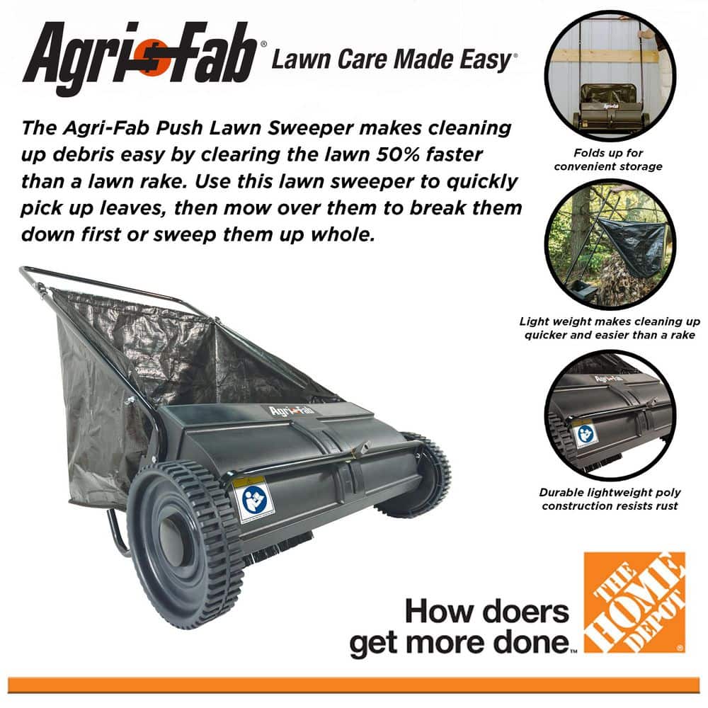 26 in. Push Lawn Sweeper - Hercitys
