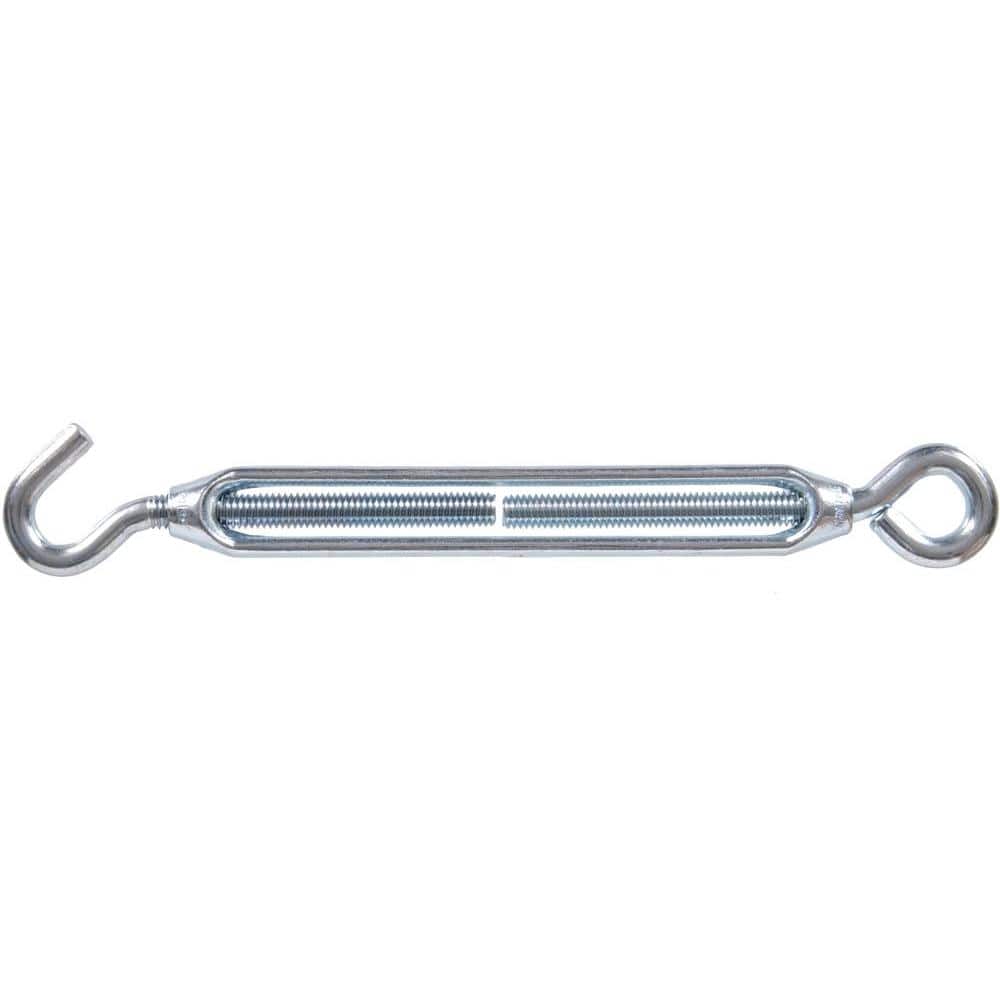 5/16-18 x 8-7/8 in. Hook and Eye Turnbuckle in Zinc-Plated (5-Pack) - Hercitys