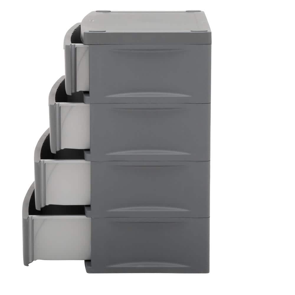 35.5 in. H x 26.625 in. W x 19.25 in. 4-Drawer Plastic Chest - Hercitys