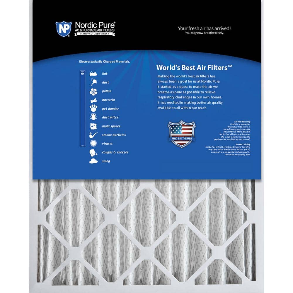 20 in. x 20 in. x 4 in. Allergen Pleated MERV 12-Air Filter (2-Pack) - Hercitys
