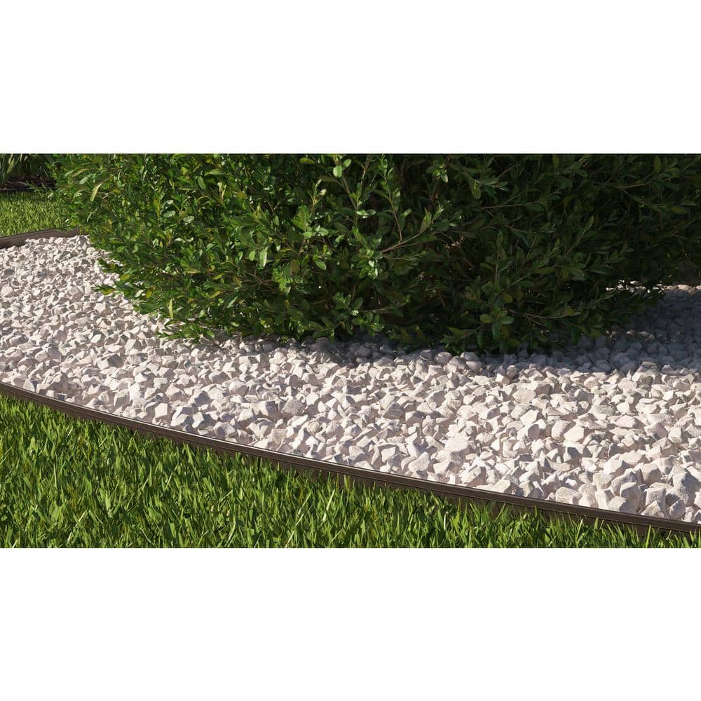 40 ft. L x 1.24 in. W x 1.74 in. H Aluminum Bronze No-Dig Landscape and Paver Edging - Hercitys